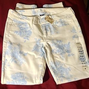 American Eagle Outfitters Floral Denim Jeans
